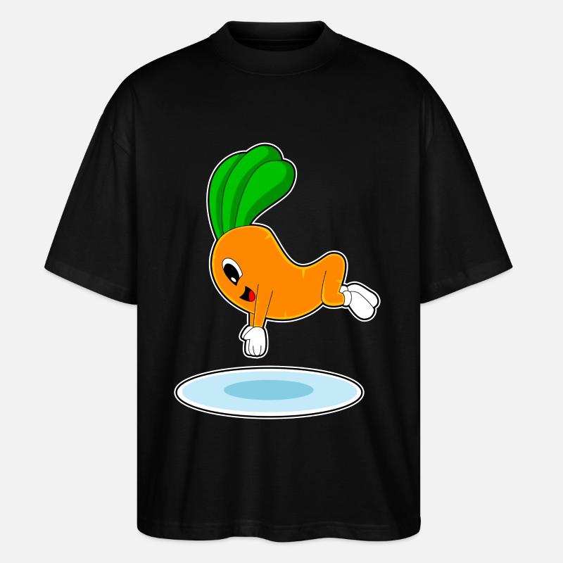 Carotte, Natation, Saut D’eau - T-shirt bio Blaster 2.0 coupe oversize Stanley/Stella Unisexe - noir