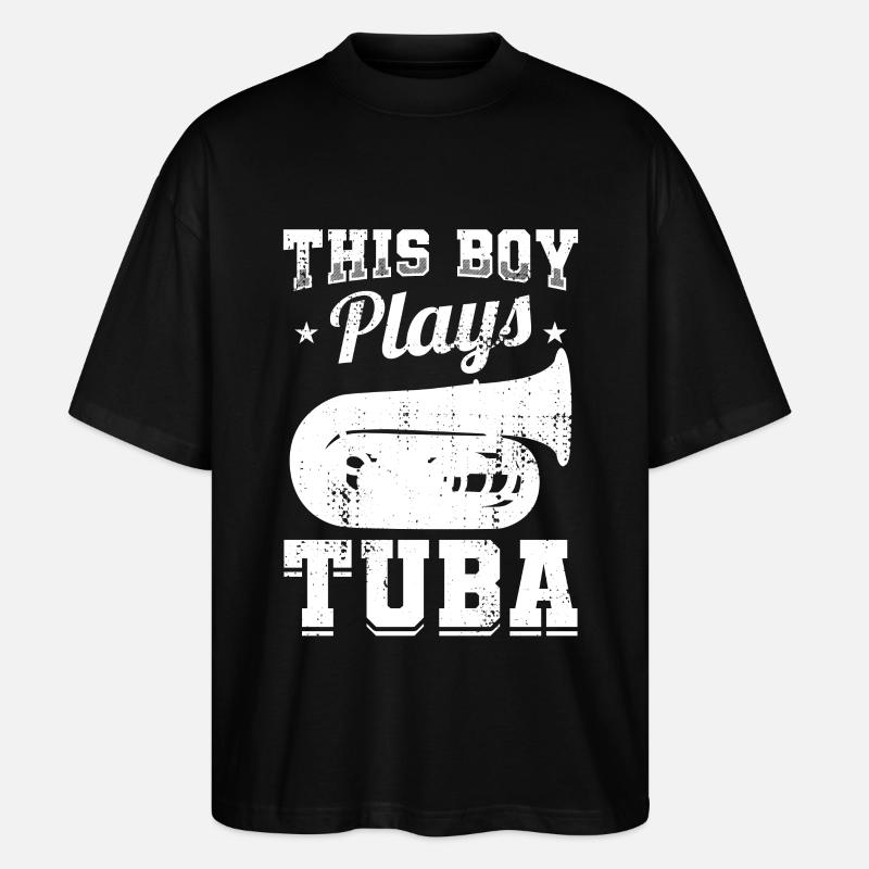 Tuba Junge - Stanley/Stella Oversized Unisex Bio T-Shirt Blaster 2.0 - Schwarz