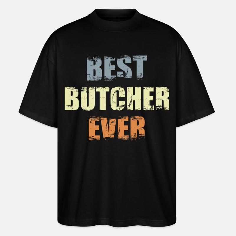 Bester Metzger aller Zeiten - Stanley/Stella Oversized Unisex Bio T-Shirt Blaster 2.0 - Schwarz