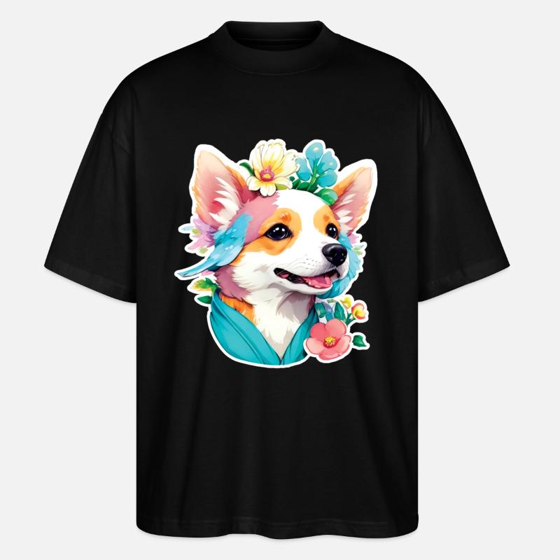 Corgi - T-shirt bio Blaster 2.0 coupe oversize Stanley/Stella Unisexe - noir