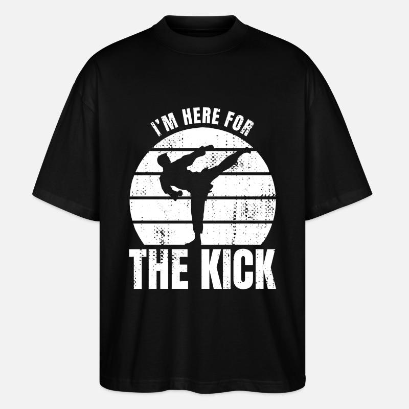 Lustiger Karate Spruch - Stanley/Stella Oversized Unisex Bio T-Shirt Blaster 2.0 - Schwarz