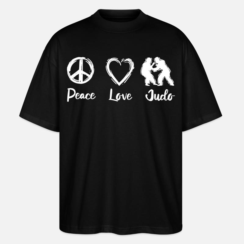 Judo Spruch - Stanley/Stella Oversized Unisex Bio T-Shirt Blaster 2.0 - Schwarz
