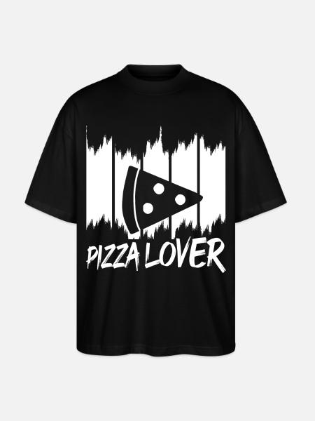 Funny Pizza Lover - Stanley/Stella Oversized Unisex Organic T-shirt Blaster 2.0 - black
