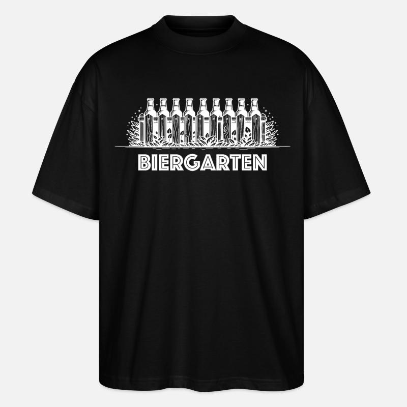 biergarten bier wortspiel biertrinker - Stanley/Stella Oversized Unisex Bio T-Shirt Blaster 2.0 - Schwarz