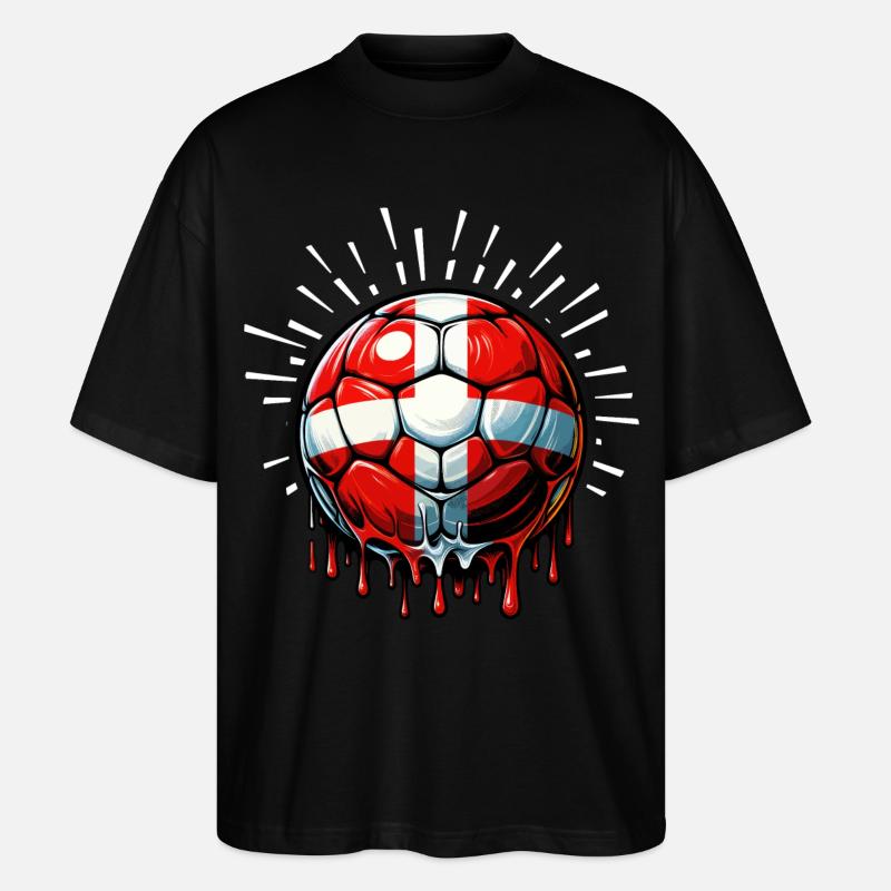 Danemark Fan Shirt - T-shirt bio Blaster 2.0 coupe oversize Stanley/Stella Unisexe - noir
