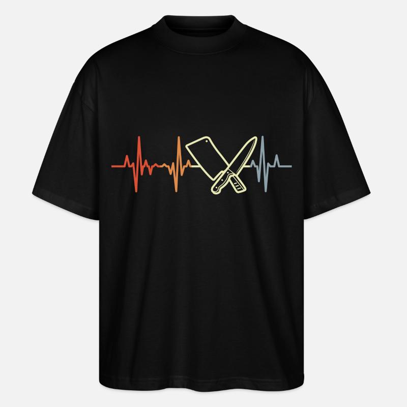 Couperet de boucher Pulse Beat - T-shirt bio Blaster 2.0 coupe oversize Stanley/Stella Unisexe - noir