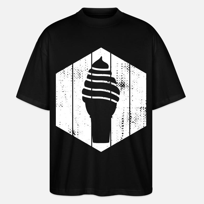 Softeis - Stanley/Stella Oversized Unisex Bio T-Shirt Blaster 2.0 - Schwarz