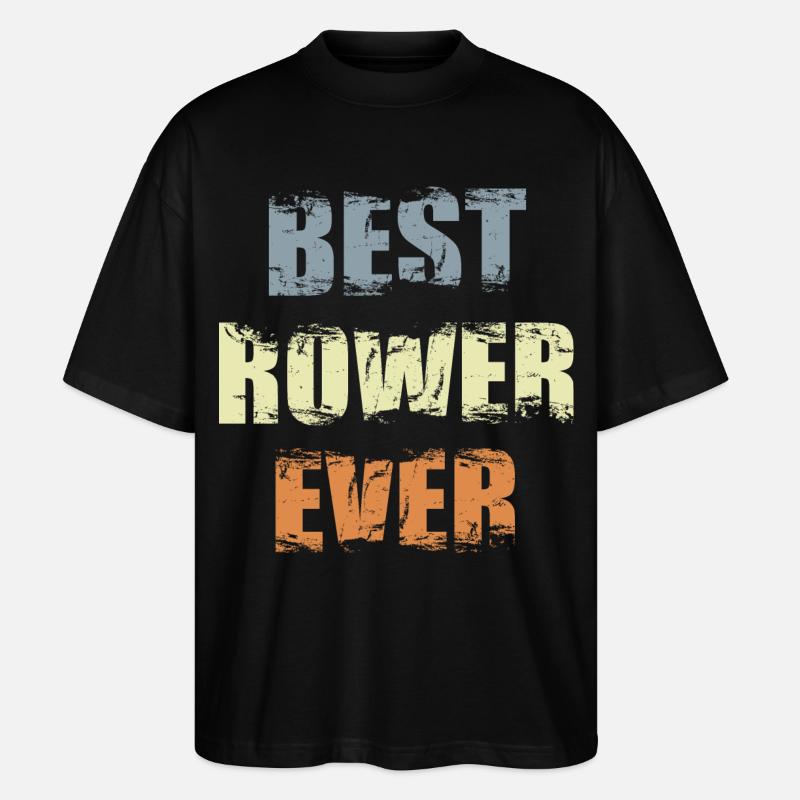 Bester Ruderer - Stanley/Stella Oversized Unisex Bio T-Shirt Blaster 2.0 - Schwarz