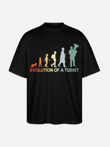 Development of a tuba player - Stanley/Stella Oversized Unisex Organic T-shirt Blaster 2.0 - black