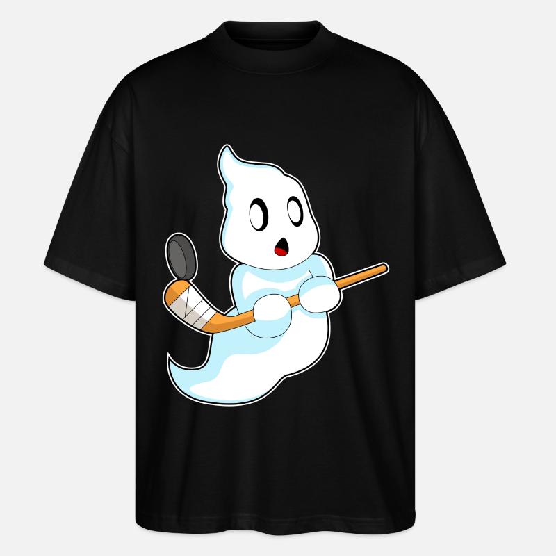Geist Eishockey Eishockeyschläger - Stanley/Stella Oversized Unisex Bio T-Shirt Blaster 2.0 - Schwarz