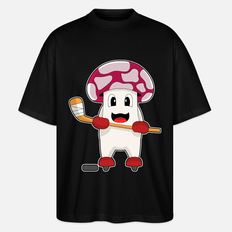 Pilz Eishockey Eishockeyschläger - Stanley/Stella Oversized Unisex Bio T-Shirt Blaster 2.0 - Schwarz