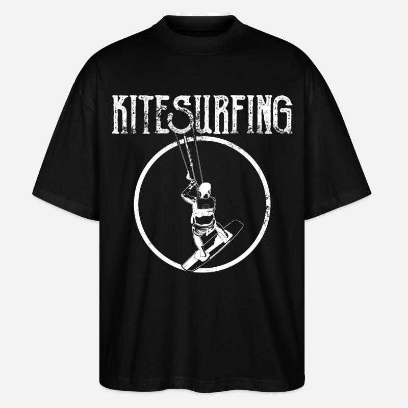 Kitesurfing - Stanley/Stella Oversized Unisex Bio T-Shirt Blaster 2.0 - Schwarz