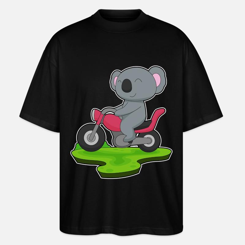 Moto Koala - T-shirt bio Blaster 2.0 coupe oversize Stanley/Stella Unisexe - noir