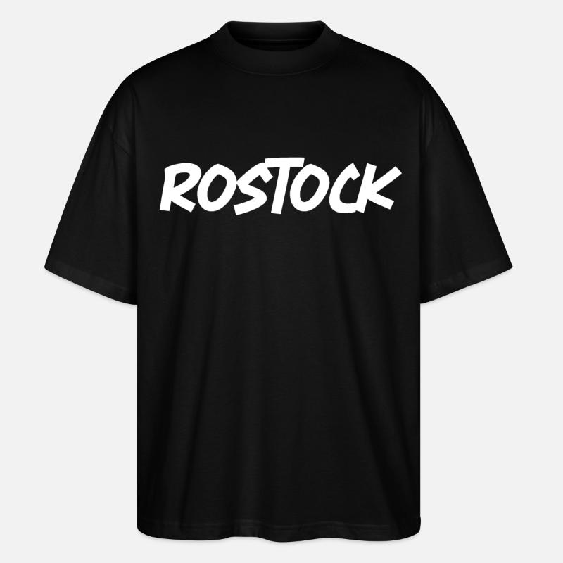 Rostock - Stanley/Stella Oversized Unisex Bio T-Shirt Blaster 2.0 - Schwarz
