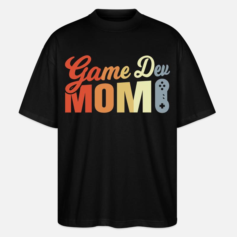 Game Developer Mom - Stanley/Stella Oversized Unisex Organic T-shirt Blaster 2.0 - black