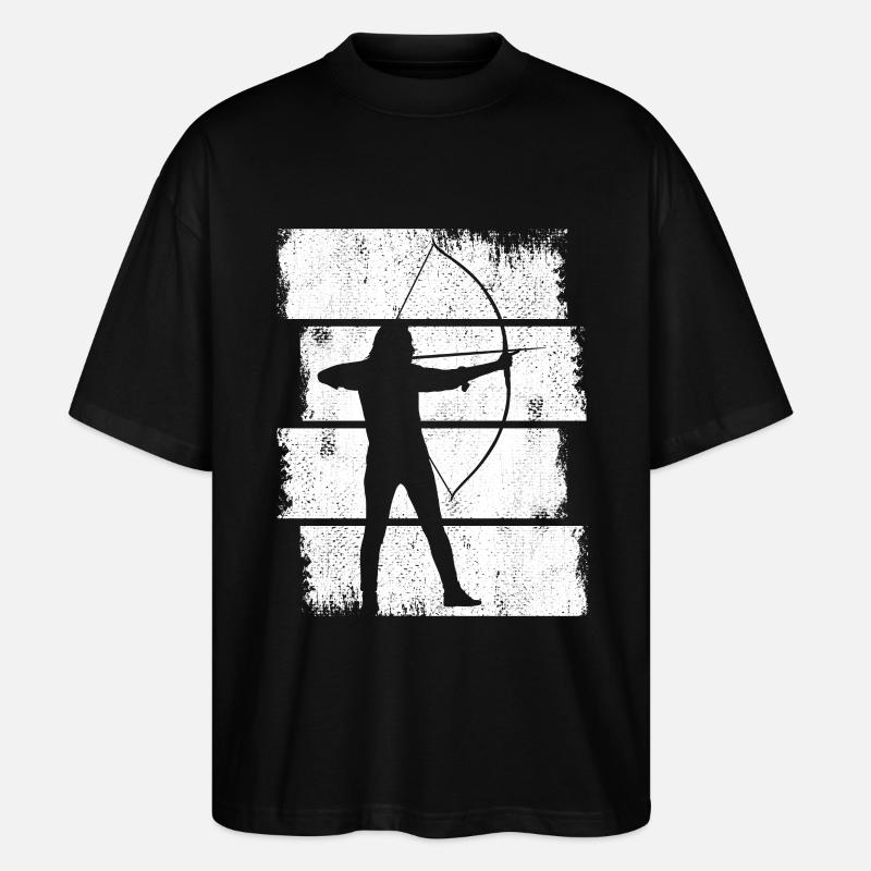 Bogenschütze - Stanley/Stella Oversized Unisex Bio T-Shirt Blaster 2.0 - Schwarz