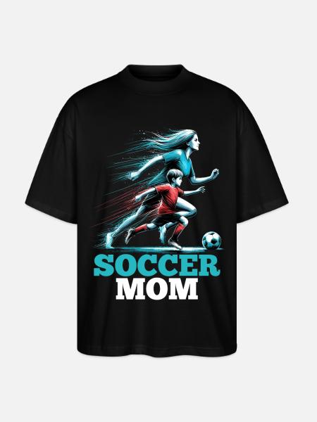 Soccer Mom Soccer Gift - Stanley/Stella Oversized Unisex Organic T-shirt Blaster 2.0 - black
