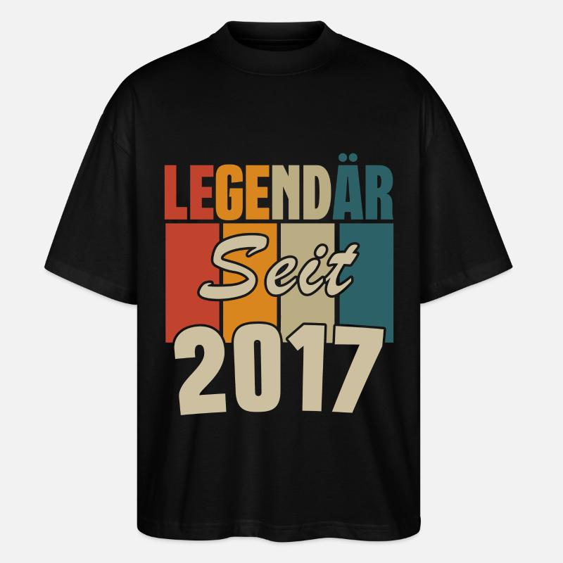 Legendär seit 2017 - Stanley/Stella Oversized Unisex Bio T-Shirt Blaster 2.0 - Schwarz
