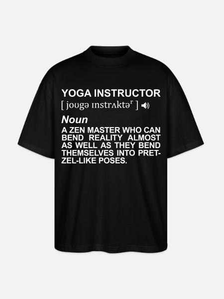 Yogalehrer Definition - Stanley/Stella Oversized Unisex Bio T-Shirt Blaster 2.0 - Schwarz