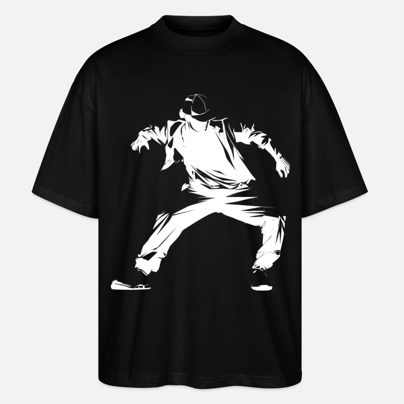 Breakdancer Graphics - Stanley/Stella Oversized Unisex Organic T-shirt Blaster 2.0 - black