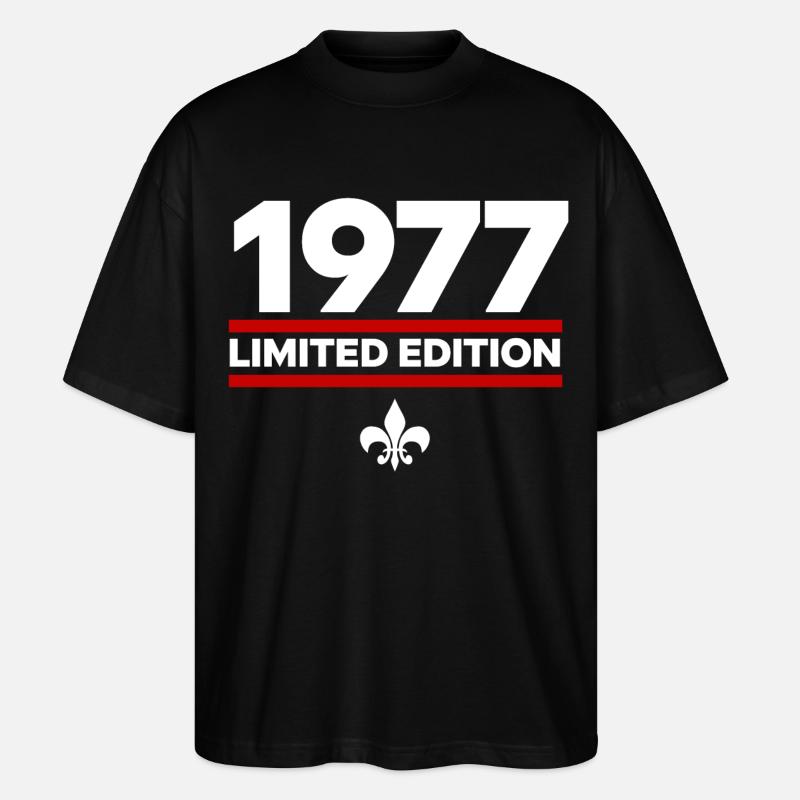 1977 Limited Edition - Stanley/Stella Oversized Unisex Bio T-Shirt Blaster 2.0 - Schwarz