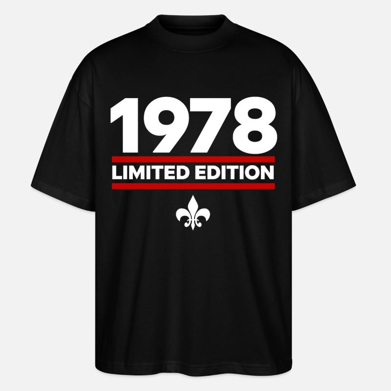 Édition limitée de 1978 - T-shirt bio Blaster 2.0 coupe oversize Stanley/Stella Unisexe - noir