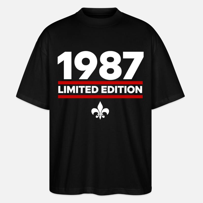 Édition limitée de 1987 - T-shirt bio Blaster 2.0 coupe oversize Stanley/Stella Unisexe - noir