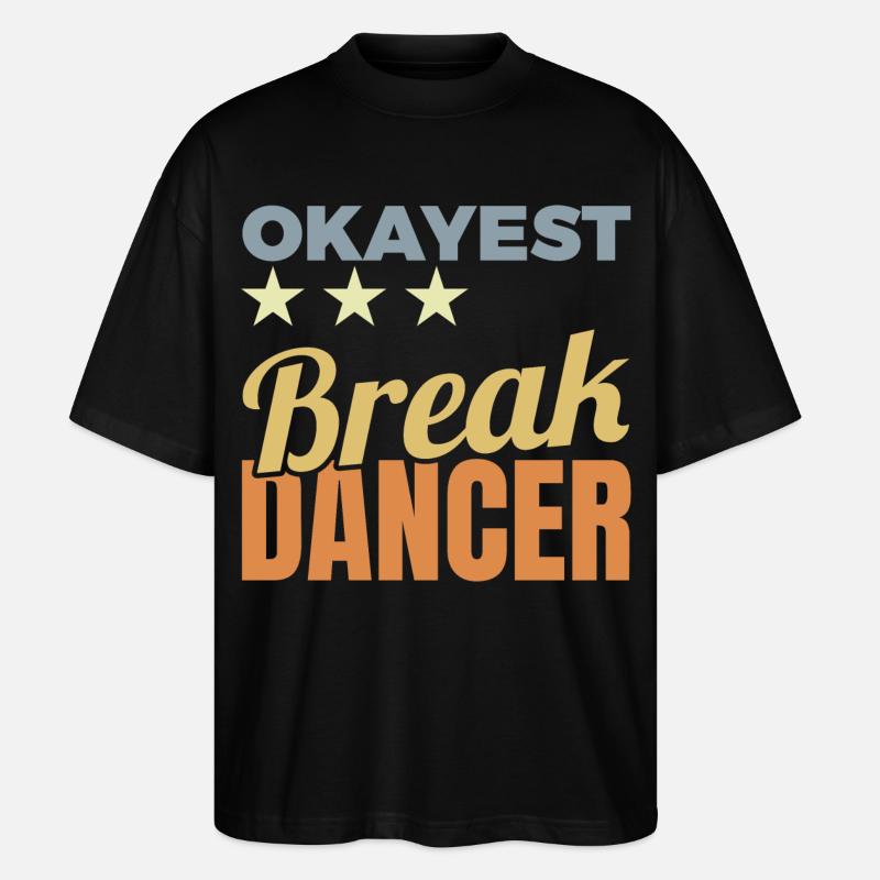 Breakdancer moyen - T-shirt bio Blaster 2.0 coupe oversize Stanley/Stella Unisexe - noir
