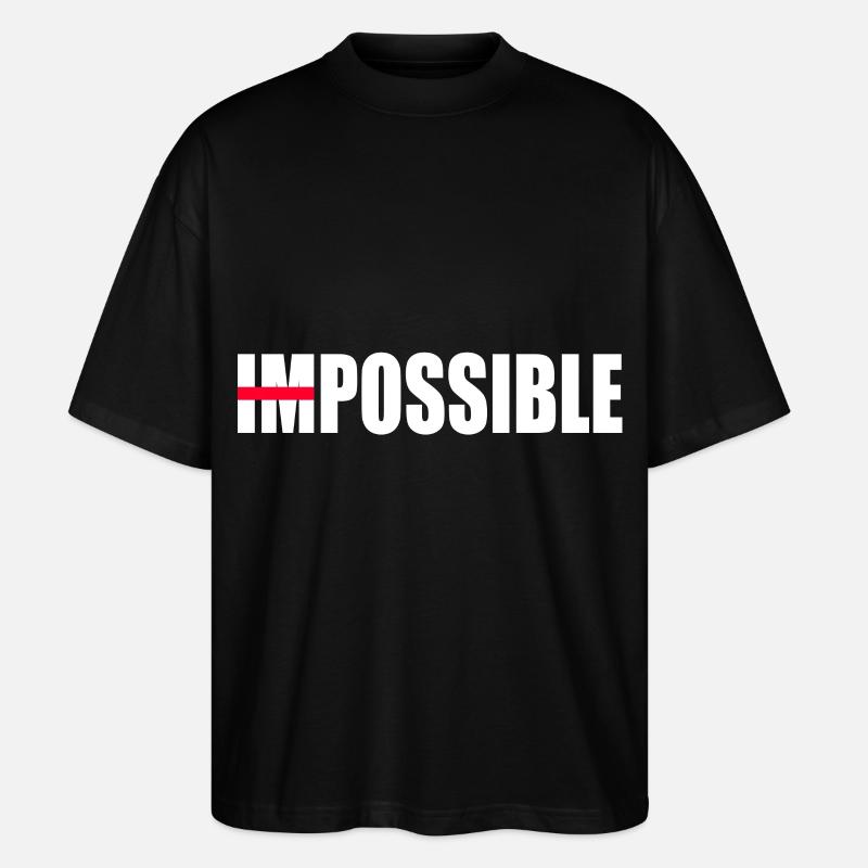 Une motivation pas impossible - T-shirt bio Blaster 2.0 coupe oversize Stanley/Stella Unisexe - noir