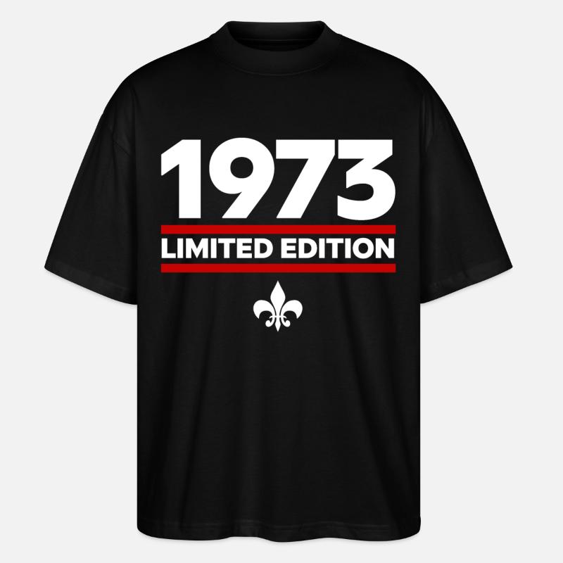1973 Limited Edition - Stanley/Stella Oversized Unisex Bio T-Shirt Blaster 2.0 - Schwarz