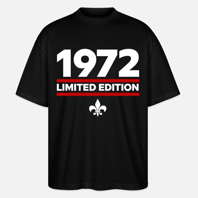Édition limitée de 1972 - T-shirt bio Blaster 2.0 coupe oversize Stanley/Stella Unisexe - noir