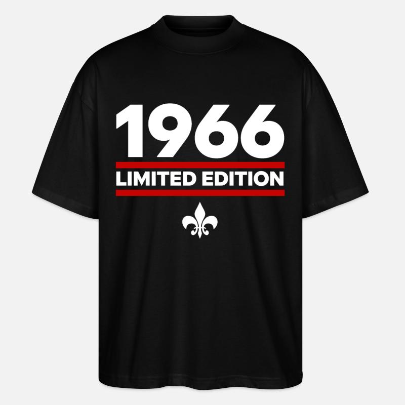 Édition limitée de 1966 - T-shirt bio Blaster 2.0 coupe oversize Stanley/Stella Unisexe - noir