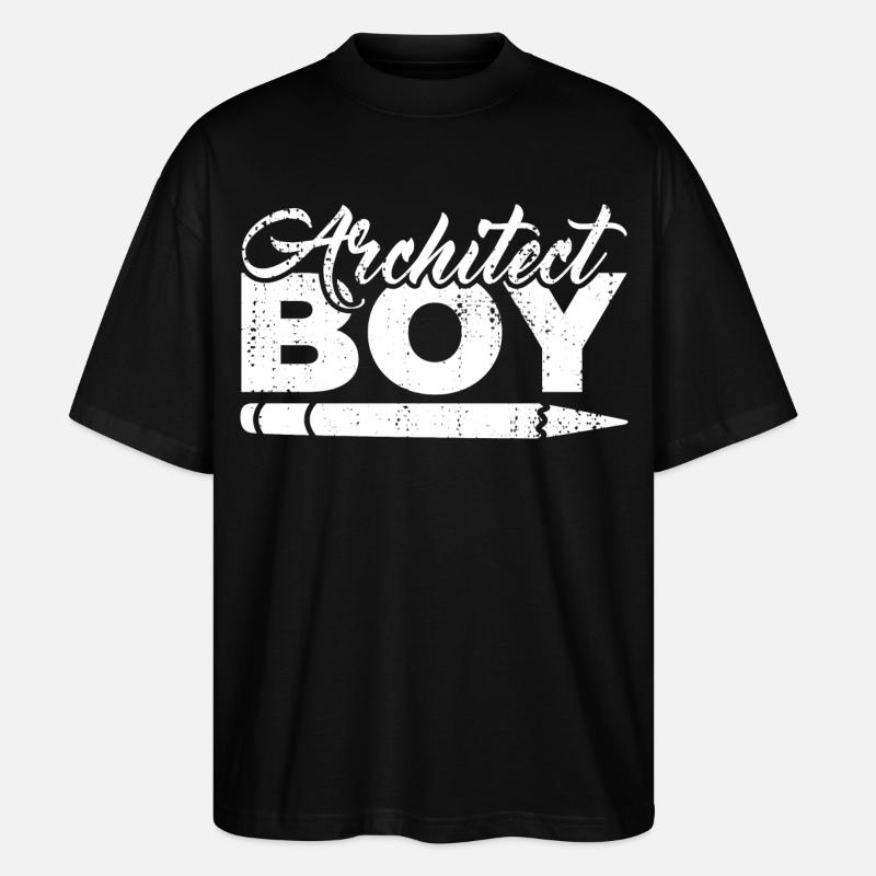 Architekt Junge - Stanley/Stella Oversized Unisex Bio T-Shirt Blaster 2.0 - Schwarz