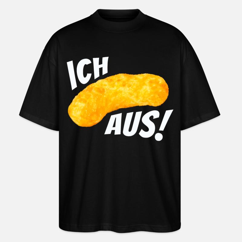 Ich flip aus! - Erdnussflip Peanut - Stanley/Stella Oversized Unisex Bio T-Shirt Blaster 2.0 - Schwarz
