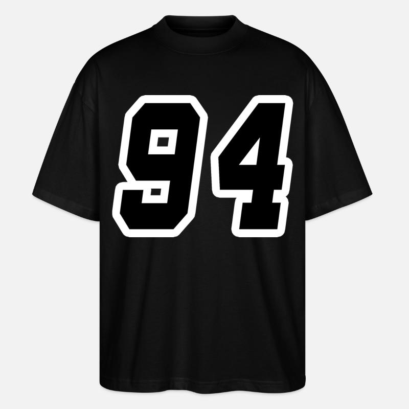 Nummer vierundneunzig 94 - Stanley/Stella Oversized Unisex Bio T-Shirt Blaster 2.0 - Schwarz