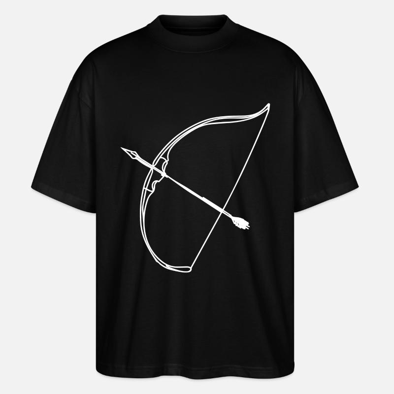 Pfeil und Bogen - Stanley/Stella Oversized Unisex Bio T-Shirt Blaster 2.0 - Schwarz