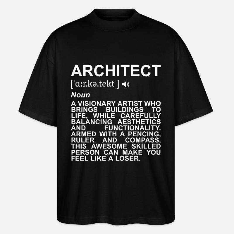 Définition de l’architecte - T-shirt bio Blaster 2.0 coupe oversize Stanley/Stella Unisexe - noir