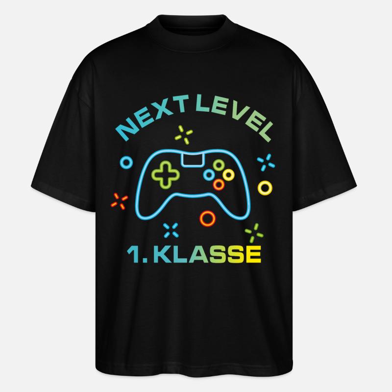 Colorful Game Console Next Level 1st Class - Stanley/Stella Oversized Unisex Organic T-shirt Blaster 2.0 - black