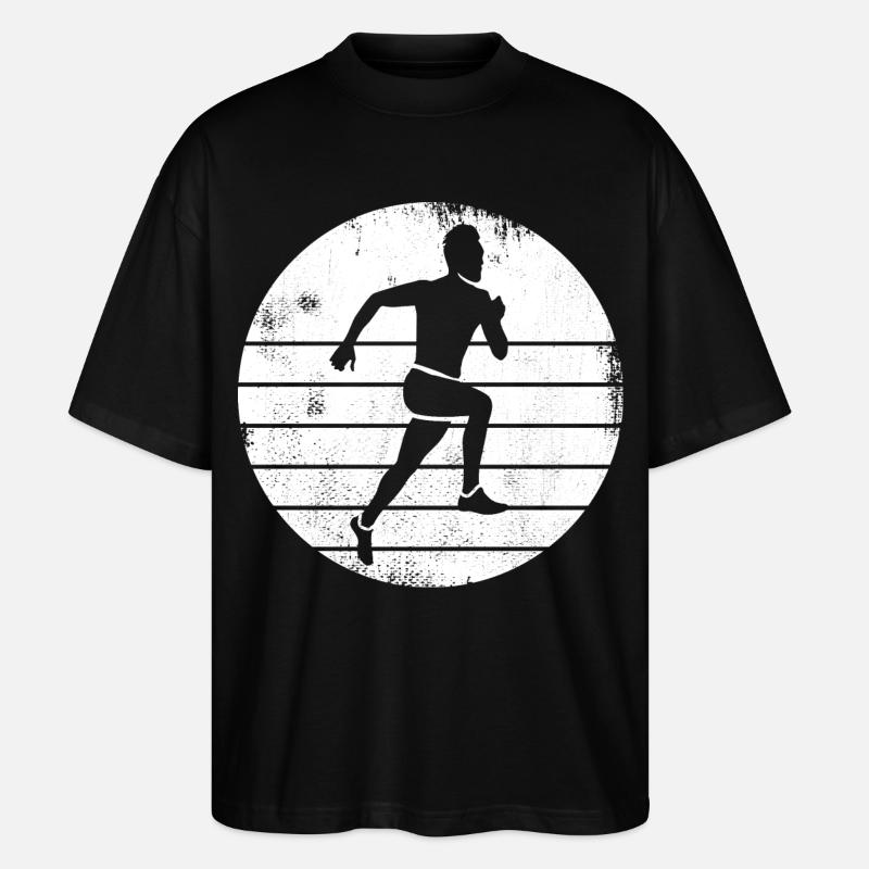 Läufer - Stanley/Stella Oversized Unisex Bio T-Shirt Blaster 2.0 - Schwarz