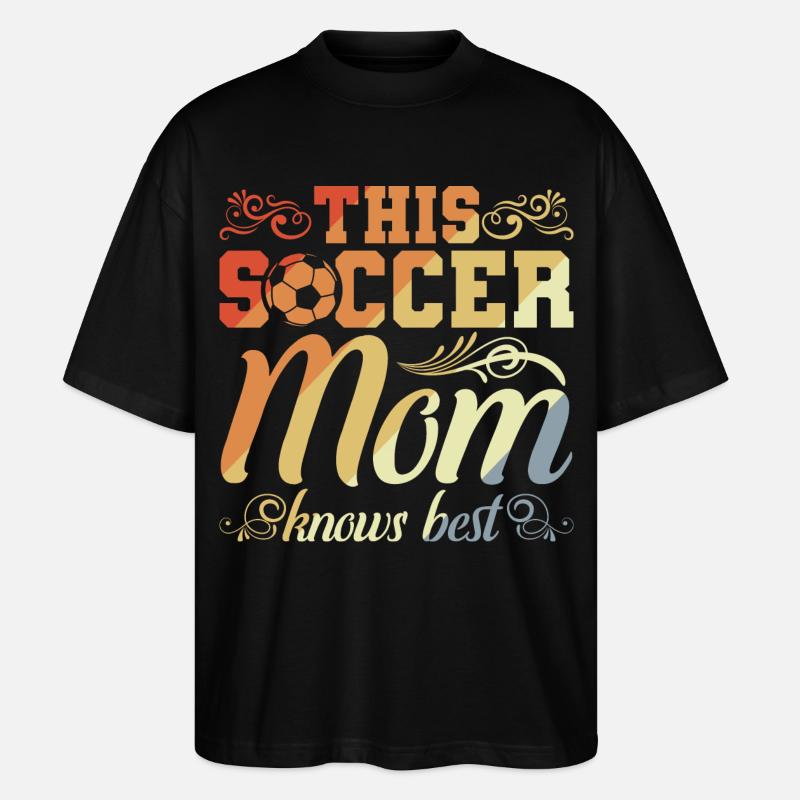 Fußball Mutter - Stanley/Stella Oversized Unisex Bio T-Shirt Blaster 2.0 - Schwarz