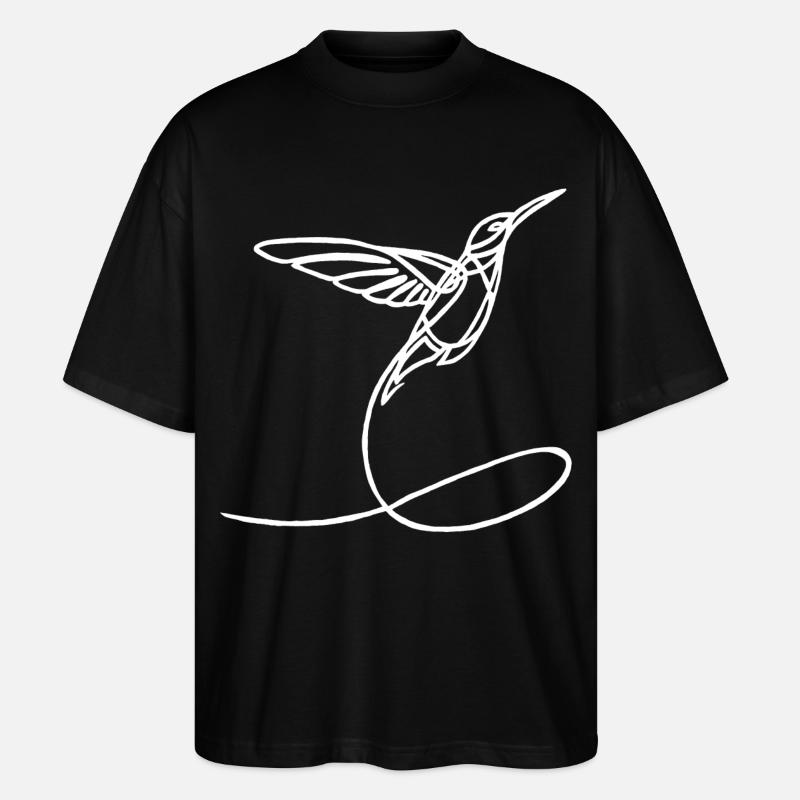 Seltsamer weißer Vogel - Stanley/Stella Oversized Unisex Bio T-Shirt Blaster 2.0 - Schwarz