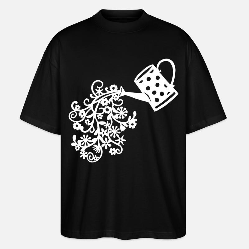 Le retour du printemps (blanc) - T-shirt bio Blaster 2.0 coupe oversize Stanley/Stella Unisexe - noir