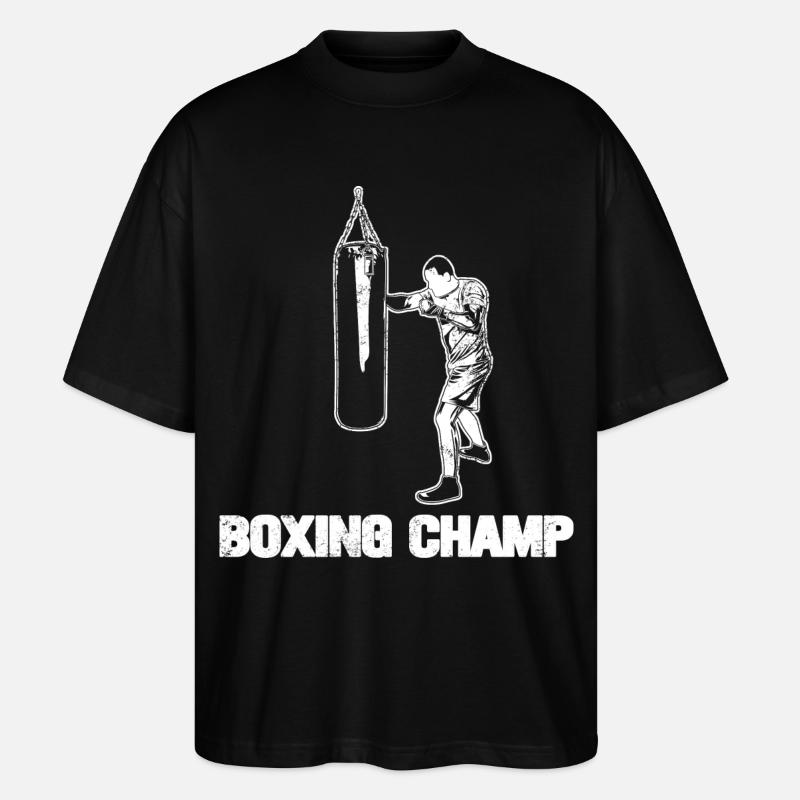 Champion de boxe - T-shirt bio Blaster 2.0 coupe oversize Stanley/Stella Unisexe - noir