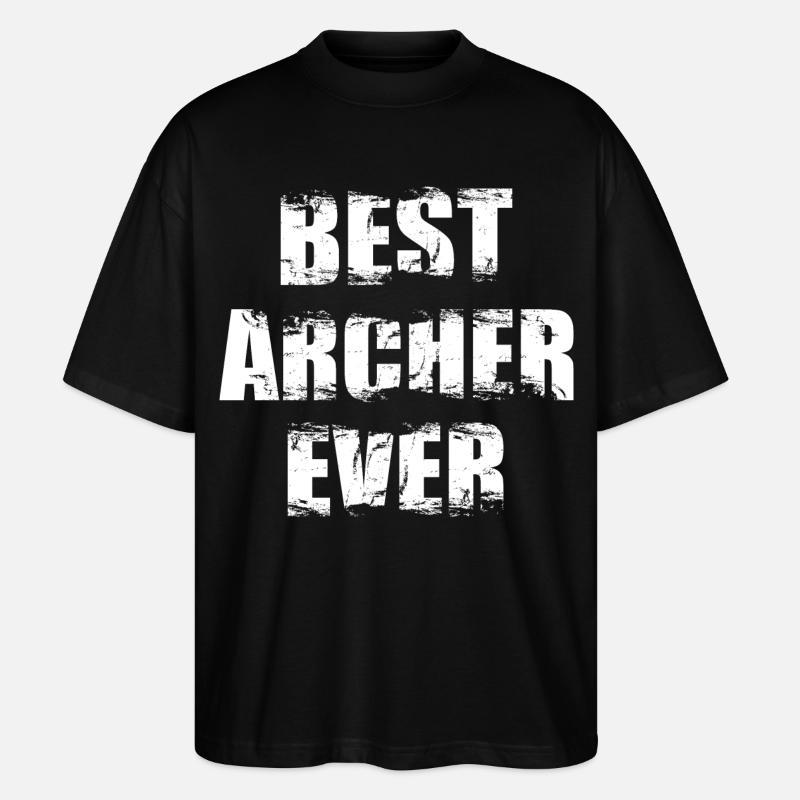 Bester Bogenschütze - Stanley/Stella Oversized Unisex Bio T-Shirt Blaster 2.0 - Schwarz