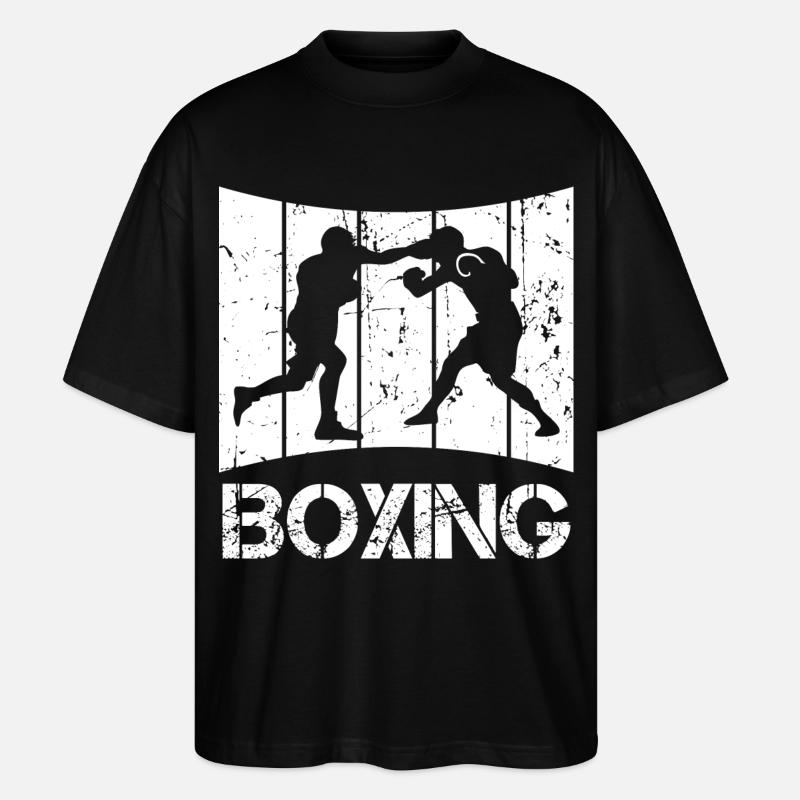 Retro Boxen - Stanley/Stella Oversized Unisex Bio T-Shirt Blaster 2.0 - Schwarz
