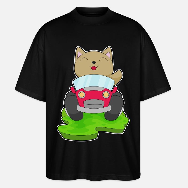 Voiture de chat - T-shirt bio Blaster 2.0 coupe oversize Stanley/Stella Unisexe - noir