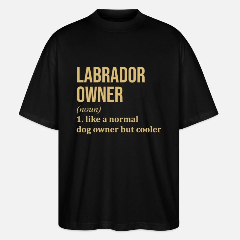 Labrador - Stanley/Stella Oversized Unisex Bio T-Shirt Blaster 2.0 - Schwarz
