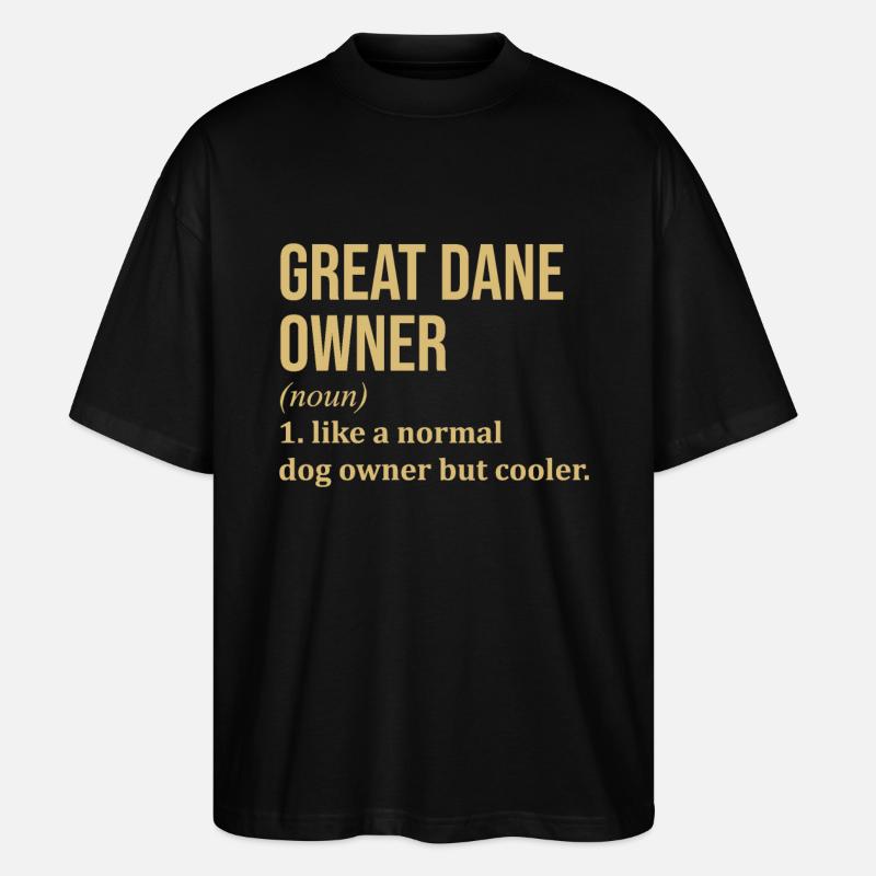 Deutsche Dogge - Stanley/Stella Oversized Unisex Bio T-Shirt Blaster 2.0 - Schwarz