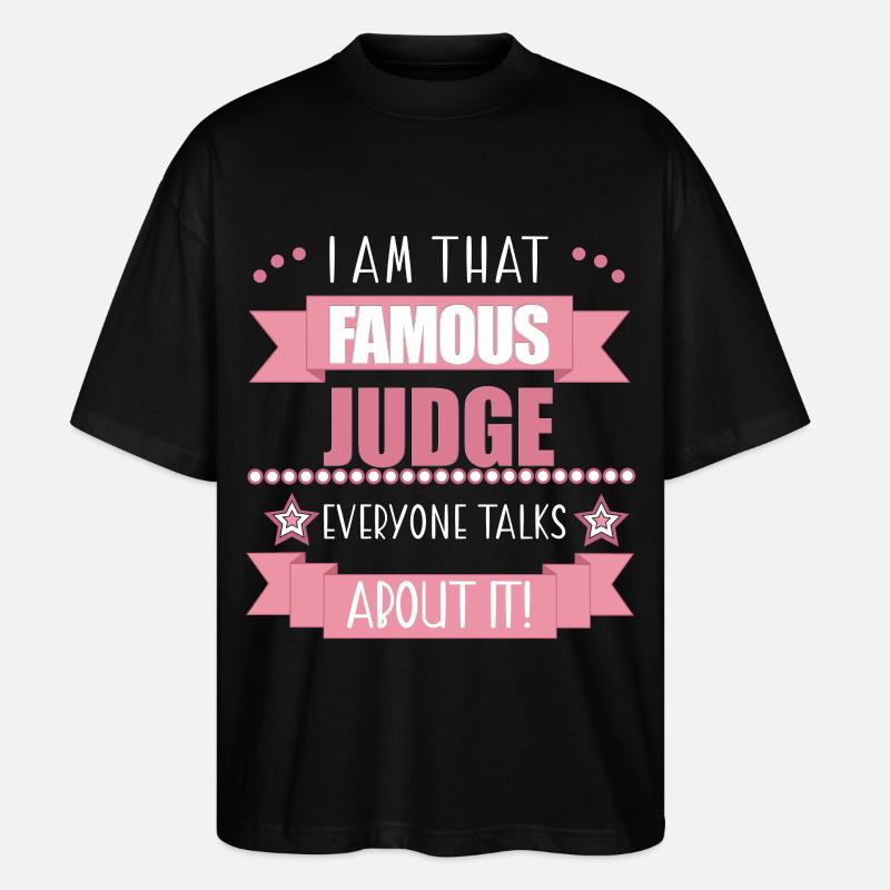 Richterin Beruf Damen Geschenk - Stanley/Stella Oversized Unisex Bio T-Shirt Blaster 2.0 - Schwarz