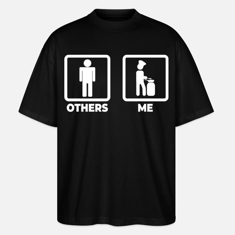 Koch Strichfigur - Stanley/Stella Oversized Unisex Bio T-Shirt Blaster 2.0 - Schwarz